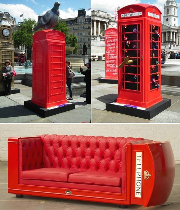 Красные телефонные будки из Англии, фотография 1