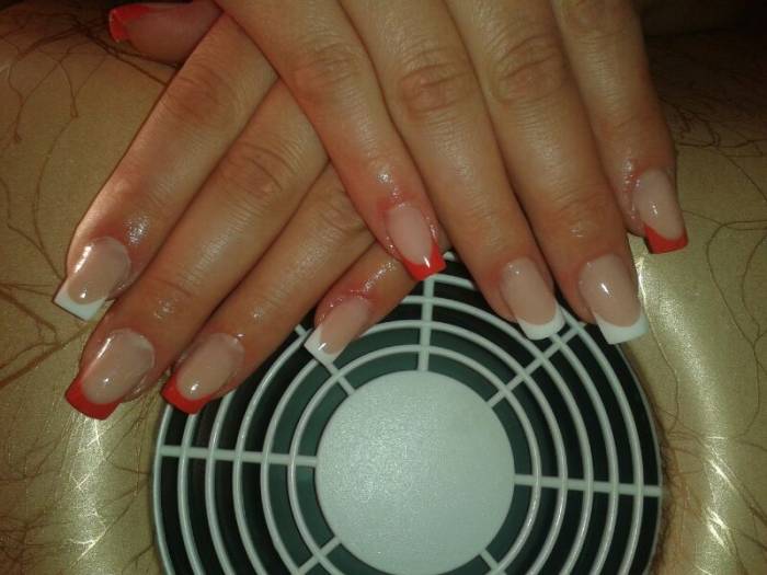 наращевание ногтей, фотография 1