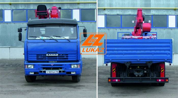 Камаз 65117 (Евро3) с кму Kanglim KS 1256G, фотография 3