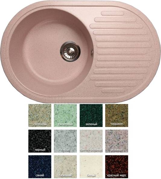 Мраморные мойки Granfest, фотография 4