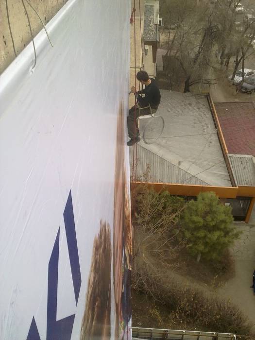 монтаж баннера, фотография 6