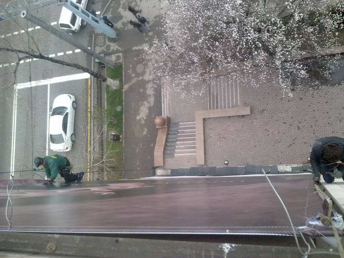 монтаж баннера, фотография 10