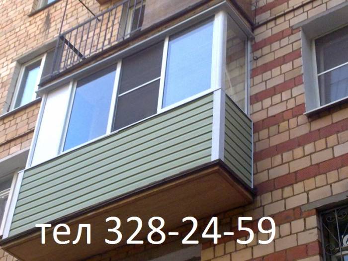 обшивка балконов, фотография 2