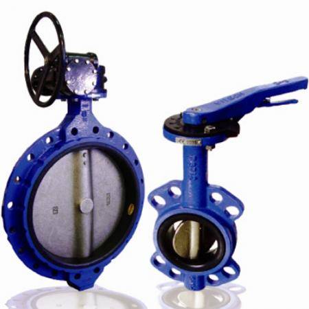 Затвор поворотный дисковый  фланцевый 32ч9066р, фотография 1