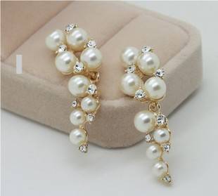 Браслет и серьги искуственый жемчуг, фотография 2