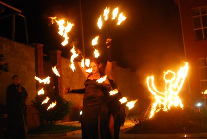  огненное и световое шоу, фотография 2