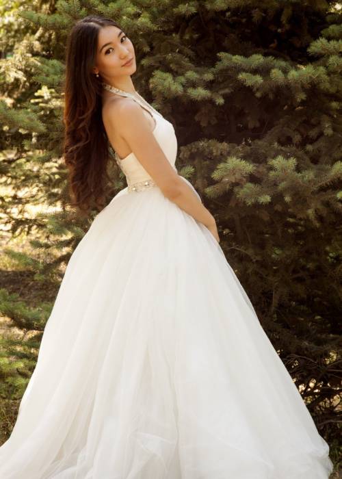 Нежное свадебное платье, фотография 1