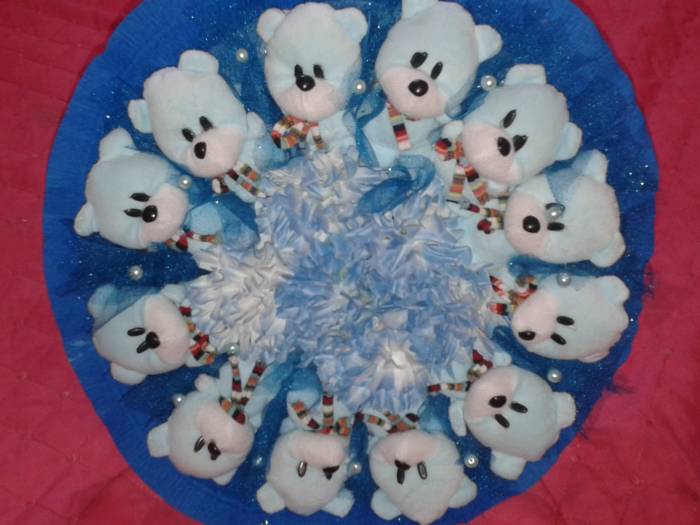 букеты из мягких игрушек, фотография 1