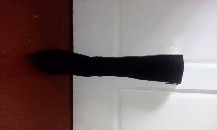 Сапоги осенние женские замшевые р.38 БУ, фотография 1