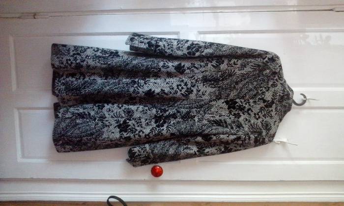 Пальто драповое утепленное женское р-42-44 БУ, фотография 3