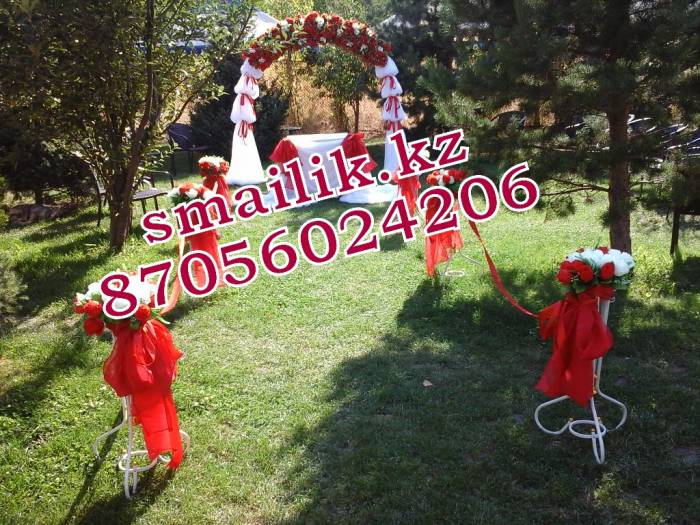  Оформление шарами, цветами, тканью (с подсветкой), фотография 12