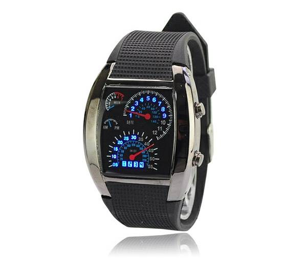 Светодиодные часы Спидометр, фотография 2