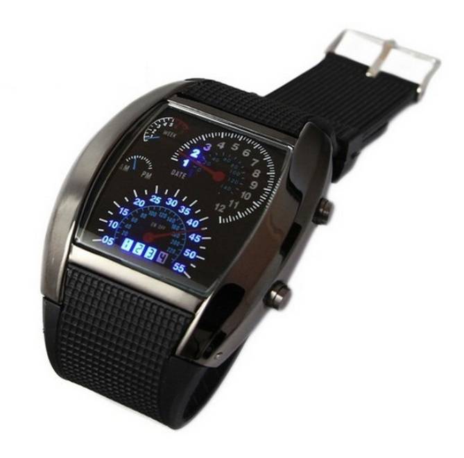 Светодиодные часы Спидометр, фотография 3