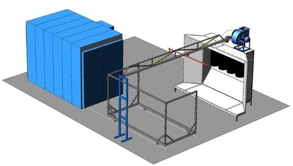 Оборудование порошковой окраски, фотография 1