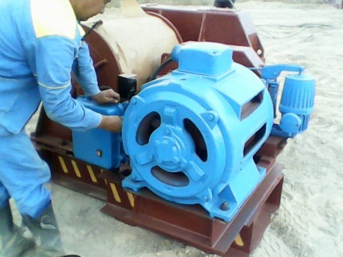 Лебедка маневровая электрическая ЛМ-160 с тросом, фотография 4