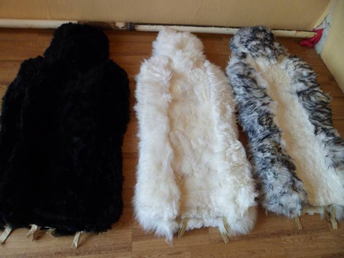 Меховые накидки из натуральной овчины новые, фотография 2