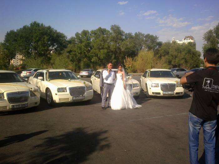 Лимузины, свадебный кортеж, фотография 6