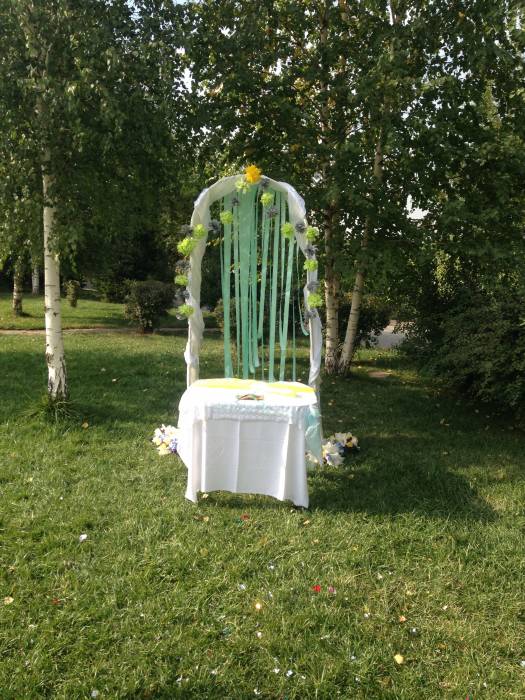 Аренда арки для регистрации и деревянных указателей, фотография 1