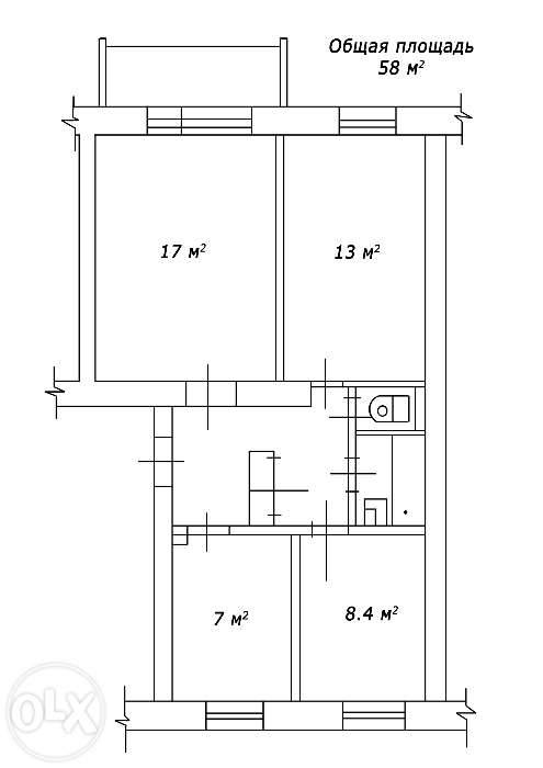 Продам 3-комнатную квартиру, фотография 1