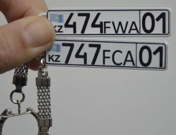 Гос.номер авто в виде брелока, фотография 1