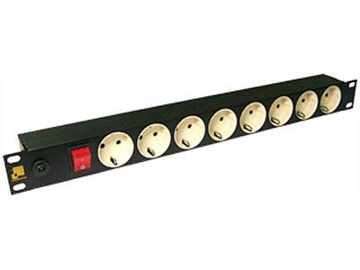 Блок сетевых розеток на 8 штук Lanmaster LAN-EP19-8P/S, фотография 1
