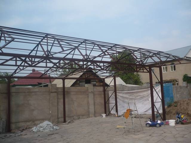 Изготовление навесов, ангаров, лестницы, стеллажи и другие работы., фотография 1