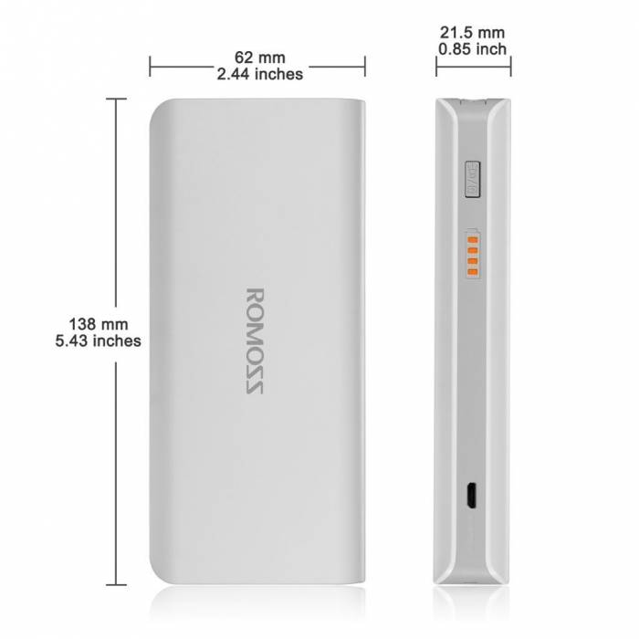 Внешний аккумулятор(power bank) Romoss sense 4, фотография 1