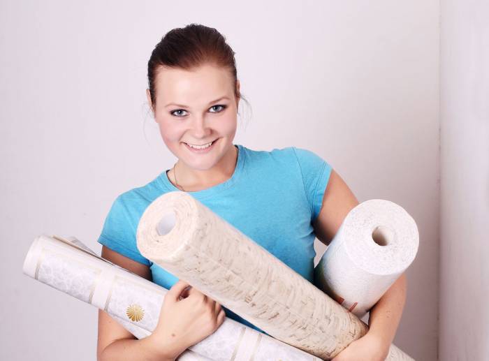 Поклейка обоев, фотография 1