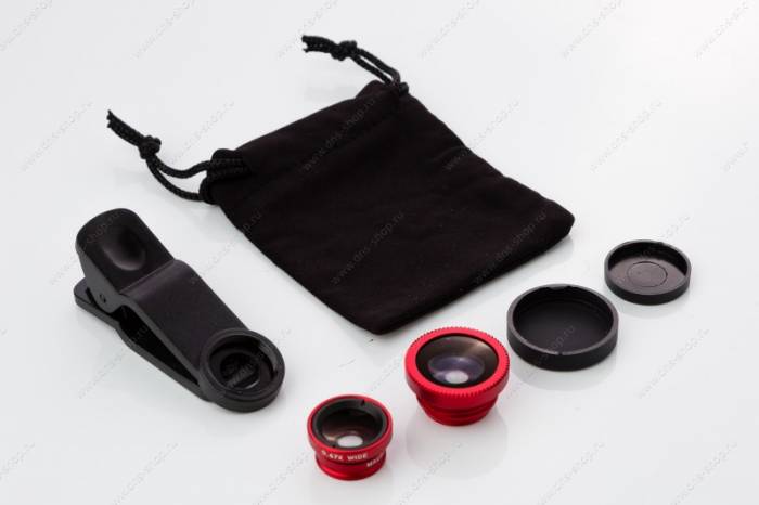 Fisheye, wide, macro - линзы 3 в 1, фотография 1