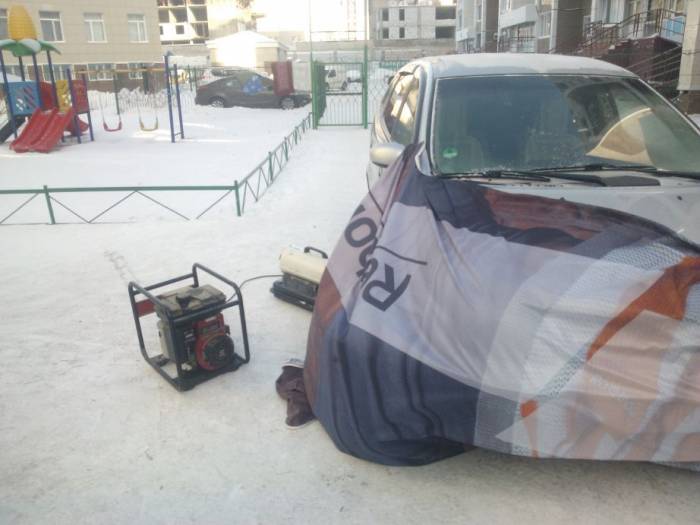 Отогрев машин, фотография 3