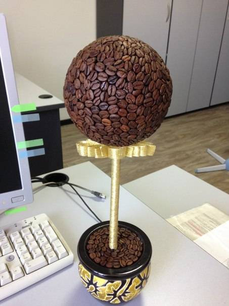 Топиарий дерево счастья из кофе в подарок Караганда, фотография 7