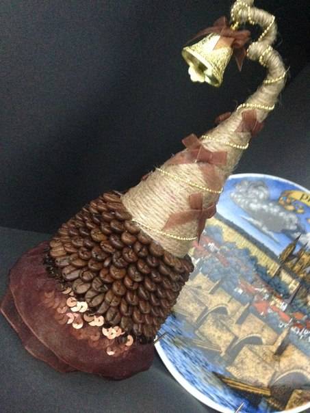 Топиарий дерево счастья из кофе в подарок Караганда, фотография 11