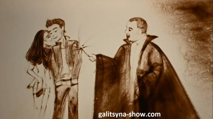 Песочная анимация в Казахстане, фотография 8