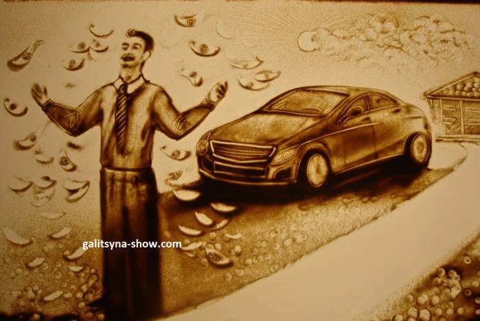 Песочная анимация в Казахстане, фотография 10