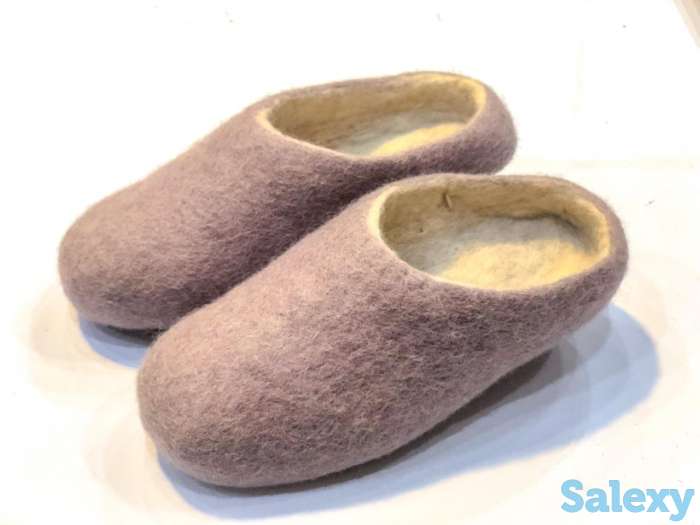 Тапочки домашние 100% шерсть класса люкс, фотография 3