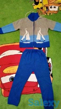 Детский теплый костюм на 3-4 года(свитер и штанишки), фотография 1