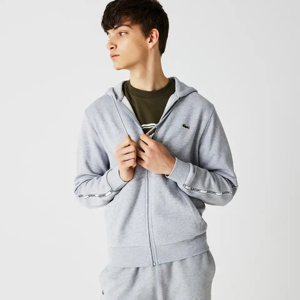 Мужская толстовка lacoste с капюшоном на молнии, фотография 1