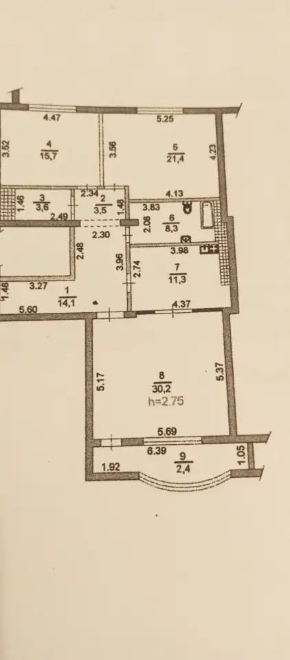 Продам трехкомнатную квартиру 110,5 кв.м. в ЖК Алтын Заман., фотография 19