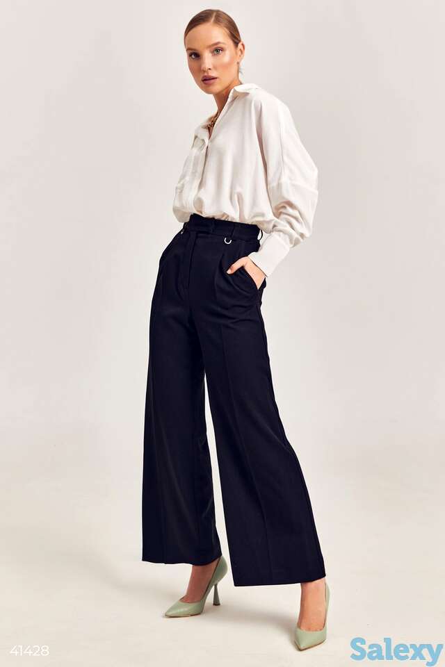 Черные брюки палаццо, фотография 1
