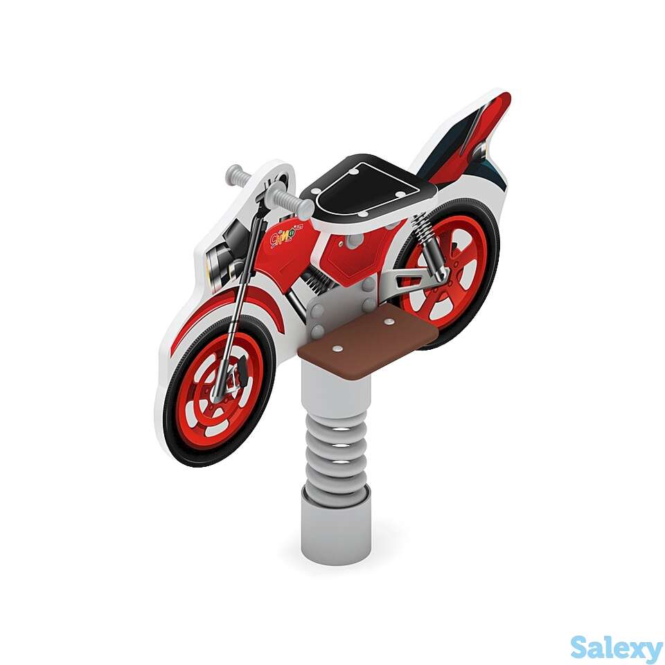 Качалка на пружине мотоцикл (красный) ио 22.03.01-02, фотография 1