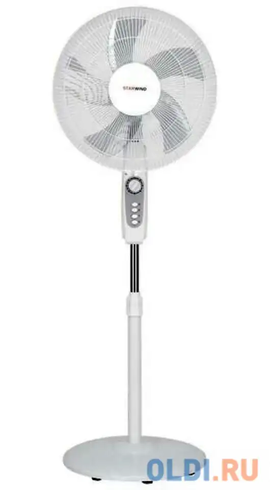 Вентилятор напольный starwind saf1251 50вт скоростей:3 белый, фотография 1