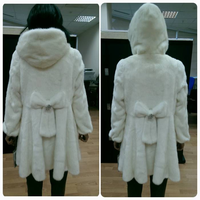 продам новую белую норковую шубу!!!!!, фотография 1