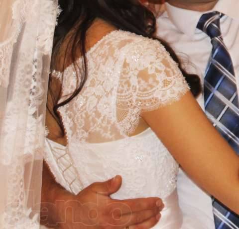 Продаю свадебное платье с элементами испанского кружева, фотография 3