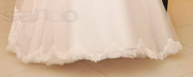 Продаю свадебное платье с элементами испанского кружева, фотография 4