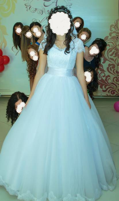 Продаю свадебное платье с элементами испанского кружева, фотография 7