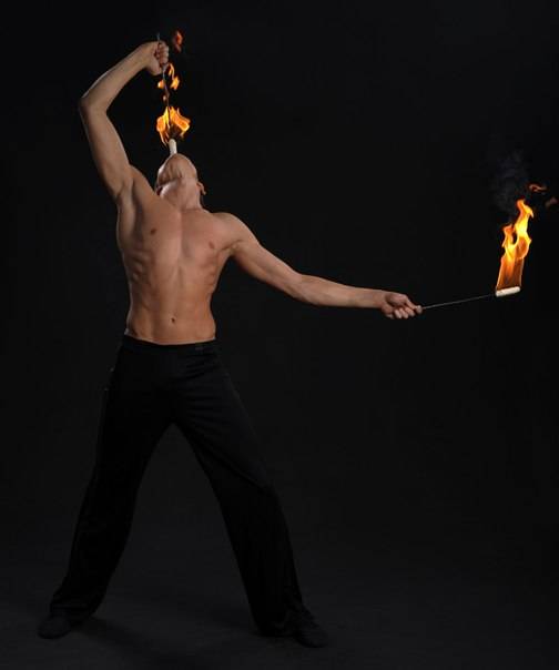 Огненное шоу в Астане, фотография 1