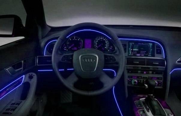 Холодный неон, наружная реклама, оформление салона авто, фотография 4