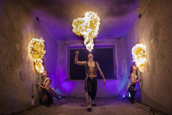 Огненное (фаер-шоу) и световое шоу КУБА, фотография 1