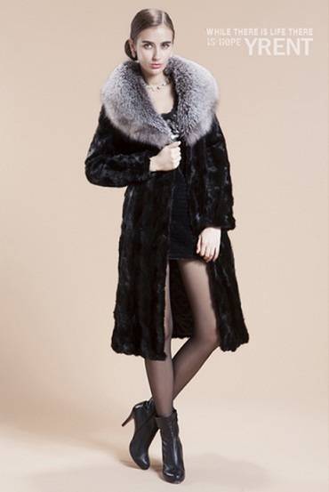 Новая норковая женская шуба, фотография 2