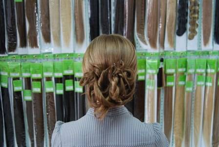 Натуральные волосы на трессе, заколках, кератиновых капсулах, лентах, фотография 4